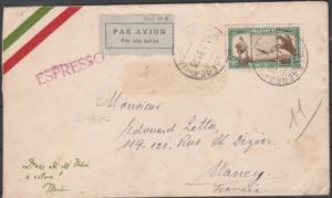 1932 Lettera di posta aerea diretta in ... 