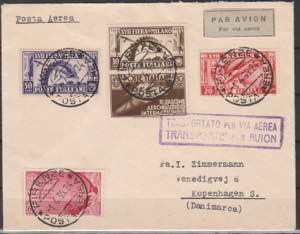 1936 Lettera di posta aerea da Firenze ... 