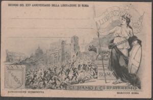 Cartolina, Liberazione di Roma. SPL
