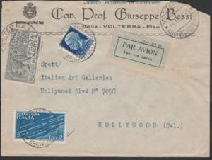 1931 Lettera di posta aerea diretta negli ... 