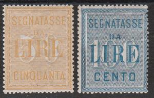1903 - Alti valori 50 l. giallo e 100 l. ... 