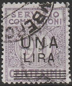 1925 - l. 1 su 90 c. violetto n. 6. Cert. ... 