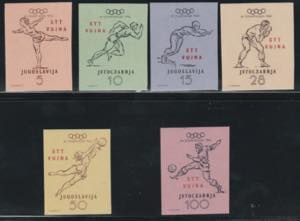 1952 - Olimpiadi di Helsinki non dentellati ... 