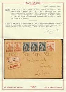 1919 - Lettera raccomandata espresso del ... 
