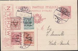 1919 - Intero postale pubblicitario c. 10 ... 