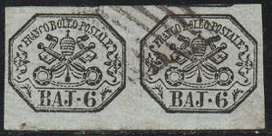 1852 - 6 baj grigio verdastro coppia ... 
