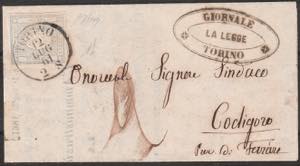 1861 IV Sardegna - cent. 2 per stampati bene ... 