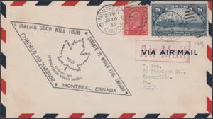 17/7/1933 - Lettera da Montreal per Chicago ... 