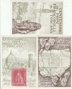 27/3/51 - Centenario dei francobolli di ... 