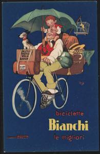 Cartolina Pubblicitaria 1920 - Biciclette ... 