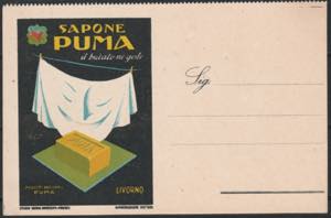 Cartolina Pubblicitaria 1926 - Sapone Puma ... 