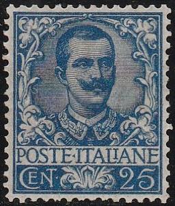 1901 - Floreale 25 c. ottimamente centrato ... 