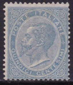 1863 - V. Emanuele II, 15 c. celeste chiaro ... 