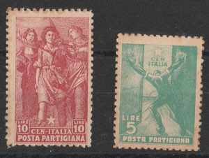 1945 - Posta Partigiana n. 1/2. Cert. ... 