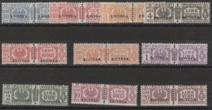 Eritrea
1927-37 - Pacchi Postali n. 23/32. ... 