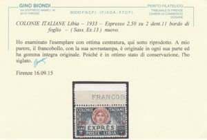 1940 - Espresso n. 13 dent. 11 con ... 
