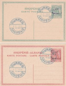 2 Interi Postali - 7.1.1914, coppia usata 5 ... 
