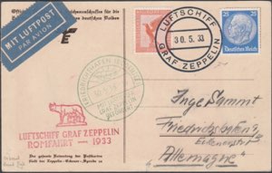 Cartolina con ritratto del conte Zeppelin, ... 