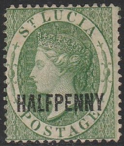 1881 - 1½ verde effige di Vittoria, ... 