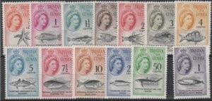 1961 - Definitiva Elisabetta II, pesci n. ... 