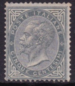 1863 - V. Emanuele II, 5 c. grigio verde n. ... 