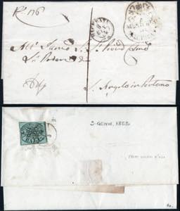 5/1/1852 - Lettera da Macerata per ... 