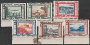 1933 - Crociera Zeppelin n. 45/50. Cert. ... 