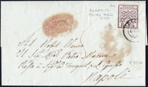 20/1/1852 - Lettera da Roma per Napoli ... 