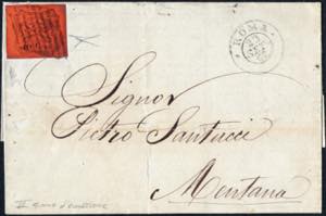 23/9/1867 - Lettera da Roma per Mentana ... 