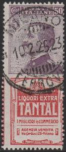 1924-25 - 50 c. Tantal n. 18. Cat. € ... 
