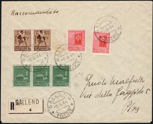 5/6/1944 - Lettera raccomandata da Galleno ... 