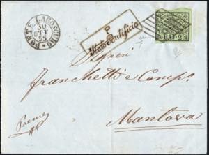 30/10/1855 - Lettera da Ponte Lagoscuro per ... 
