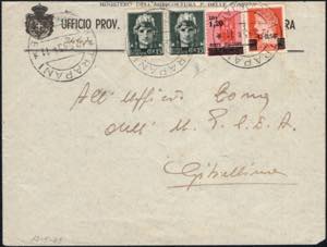 12/5/1945 - Lettera da Trapani per Gibellina ... 