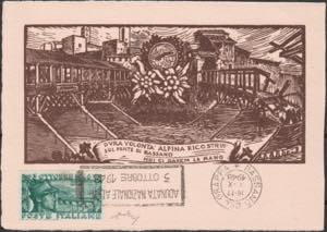 3/10/1948 - Cartolina Ponte di Bassano, al ... 