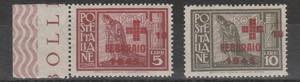 1945 - Pro croce rossa n. 132/133. Cat. € ... 