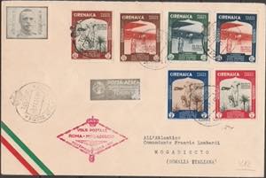 10.11.1934 - Aerogramma Tobruk - Mogadiscio, ... 
