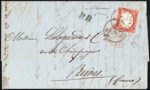 03/6/1862 - Lettera da Genova per Reims ... 