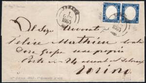 1/1/1863 - Lettera da Teramo per Torino ... 