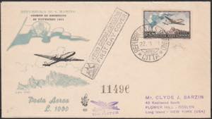 22/9/1951 - Bandiera, aereo e veduta n. A99 ... 