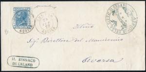 28/7/1877 - Lettera da Celano (AQ) per ... 