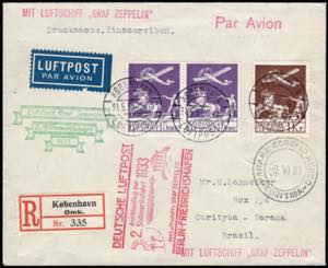Danimarca - 31/5/1933 - 2° Sudamerikafahrt ... 