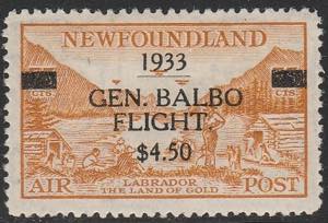 1933 - $ 4,50 su cent. 75, S.G. 235 posta ... 