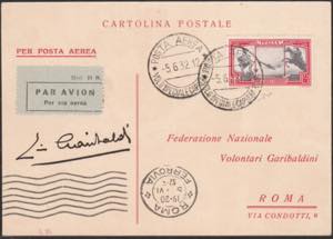 5/6/1932 - Cartolina commemorativa ... 