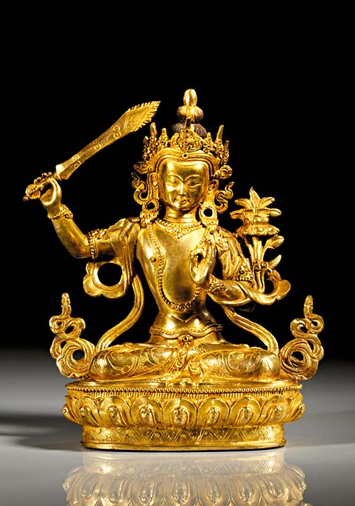 Sitzende Statue des Boddhisattva ... 