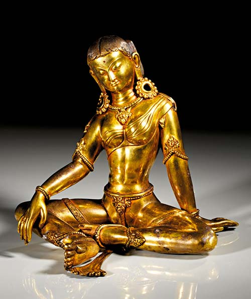 Sitzende Statue der Parvati. ... 