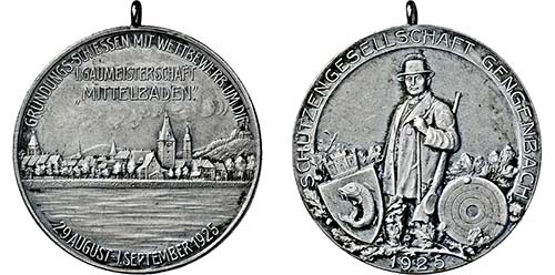 BADEN, LAND   Medaille 1925 der ... 