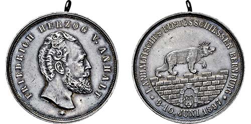 BERNBURG, STADT   Medaille 1897 ... 