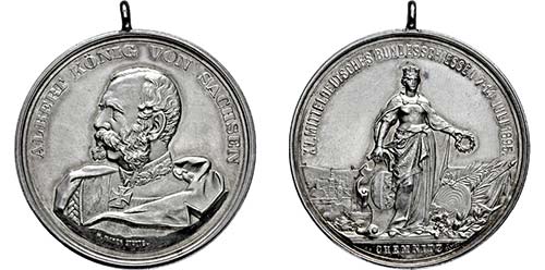 CHEMNITZ, STADT   Medaille 1885 ... 