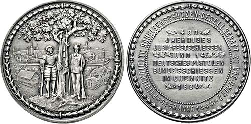 CHEMNITZ, STADT   Medaille 1924 ... 
