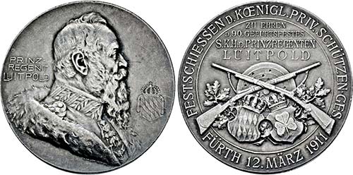 FÜRTH, STADT   Medaille 1910 ... 